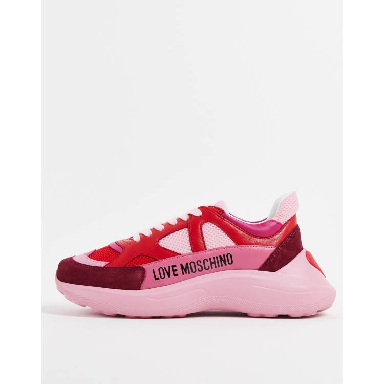 Love moschino hot sale super heart sneaker