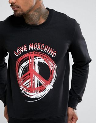 love moschino peace sweatshirt