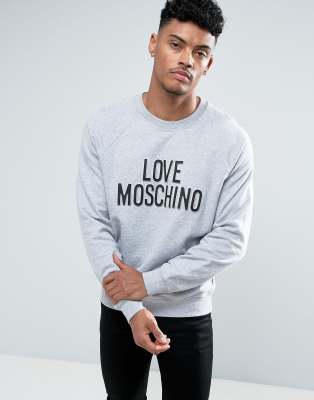 Mens love moschino sweatshirt hot sale