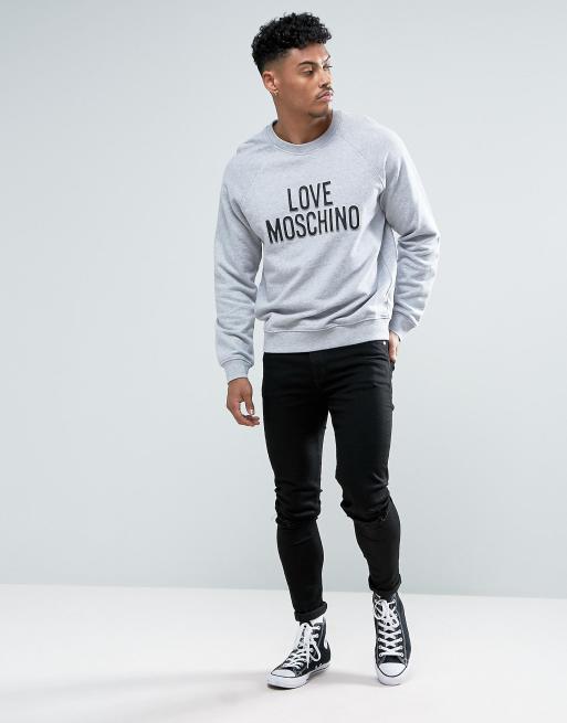 Love moschino cheap grey sweatshirt