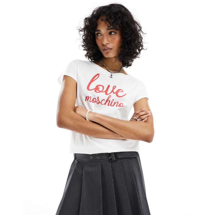 love moschino t shirt white