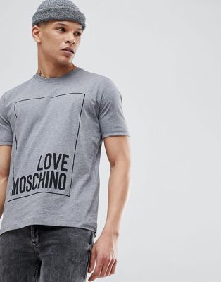 Love Moschino T-Shirt In Grey With 