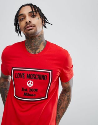 Love Moschino T-Shirt In Red With 