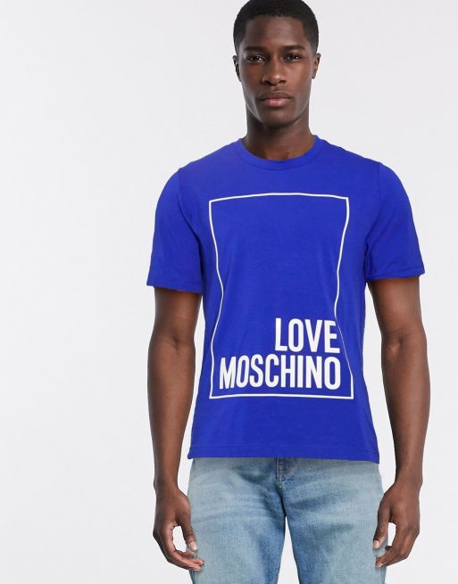 Love Moschino – T-shirt med fyrkantig logga