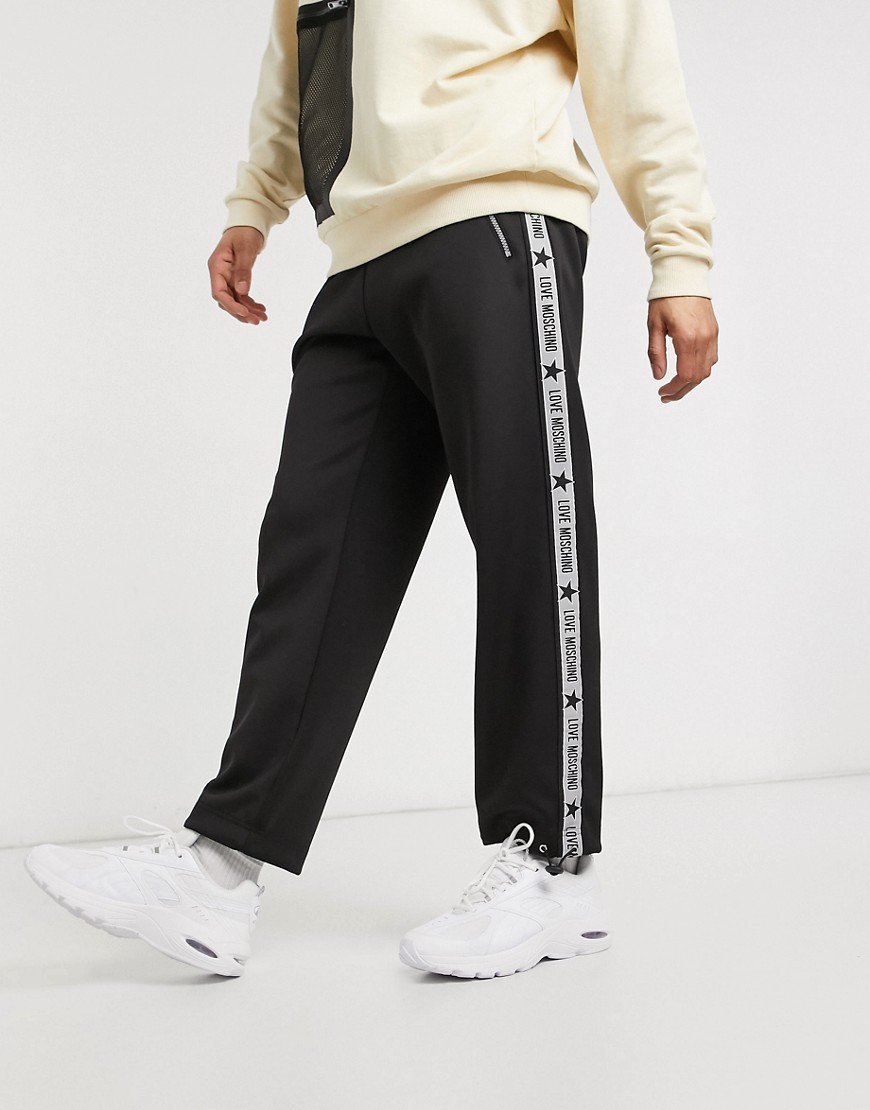 Love Moschino taped joggers-Black