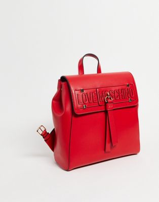 Love Moschino tassel backpack in red