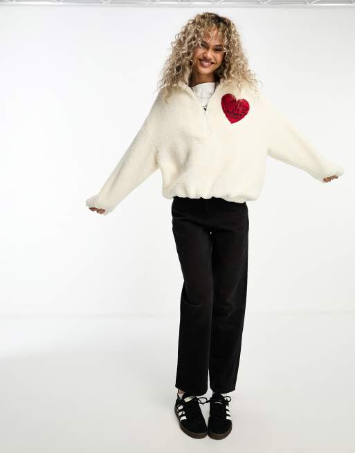 Heart hotsell patch sweater