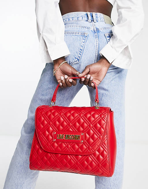Love Moschino Womens Borsa Quilted Nappa Pu Top-Handle Bag 