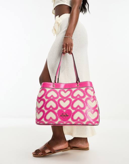 Jupe Droite Vintage Moschino Couture - Taille 38 - Rose Vif - Années ? - Occasion TB état
