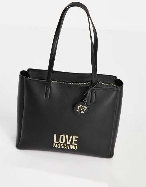 トートバッグ LOVE MOSCHINO Woman Tote bags Black JC4257PP0MKD0 00B Love Moschino Canvas Tote bag - Black - Women | JC4250PP0IKE100A