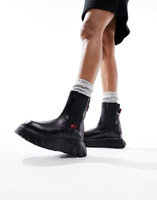 Love Moschino trek ankle boots in black - ASOS Price Checker