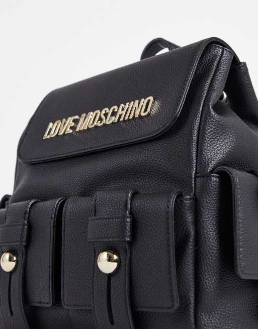 Love Moschino - Utility-rugzak in zwart, 2 van 4