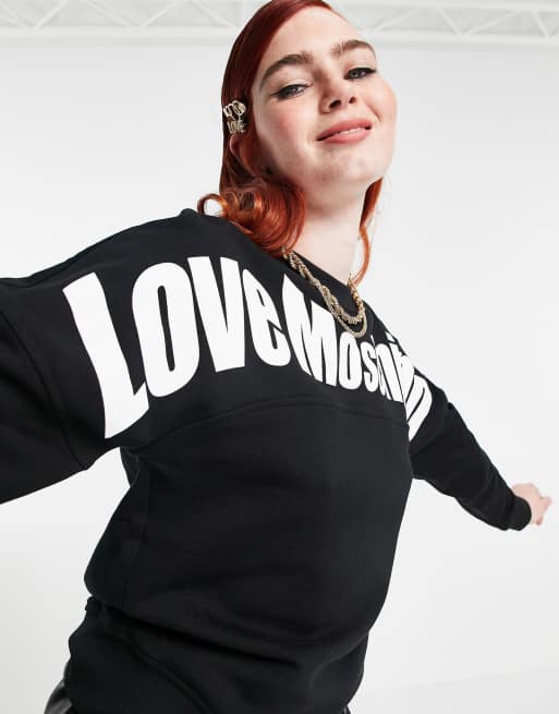 Love moschino cheap black sweatshirt