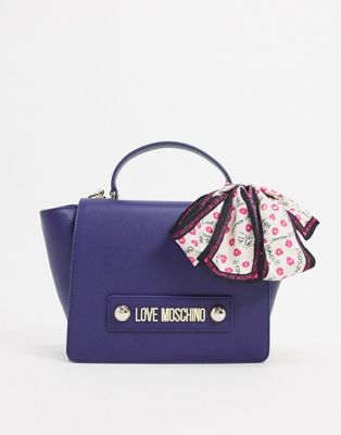 love moschino blue handbag