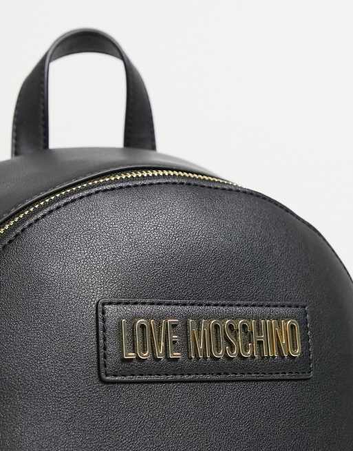Love Moschino Zaino con logo colore oro ASOS