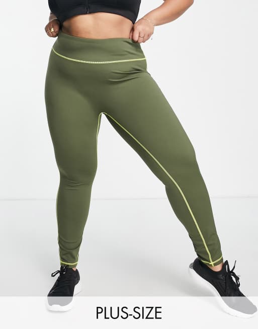 Love Other Things Curve contrast high waist sports leggings in