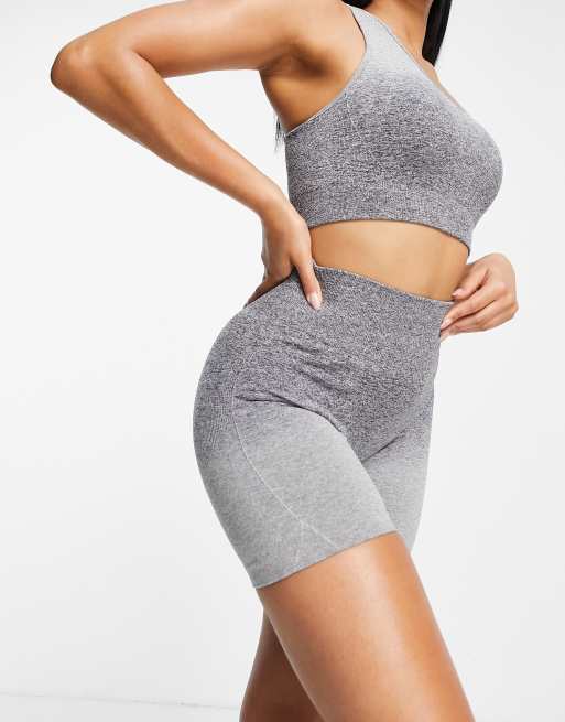 Love & Other Things - Fitness - Naadloze short in grijs