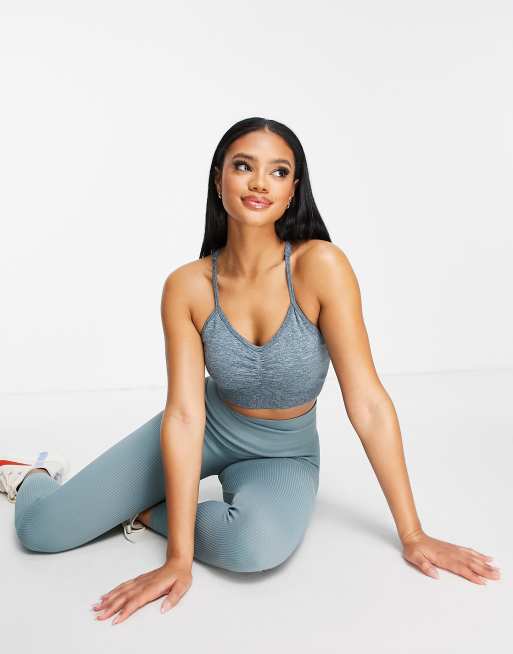 Love & Other Things - Fitness - Naadloze top in donkerblauw