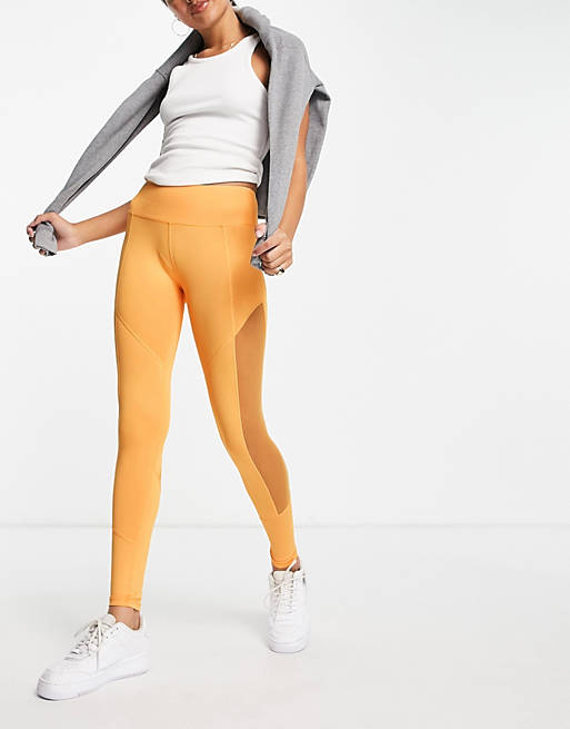 Love & Other Things gym co-ord bum sculpting leggings in peach
