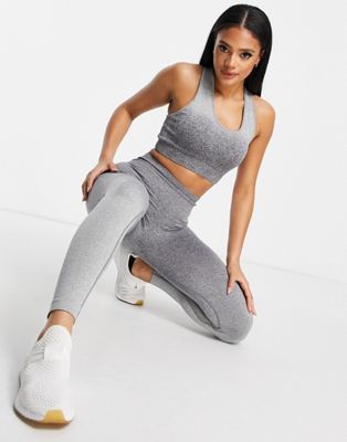 Love & Other Things gym seamless leggings in grey