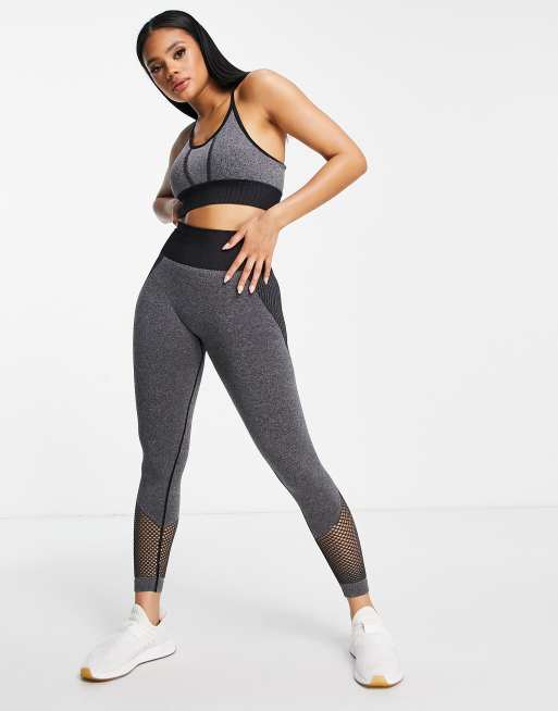 Love & Other Things gym seamless leggings in grey