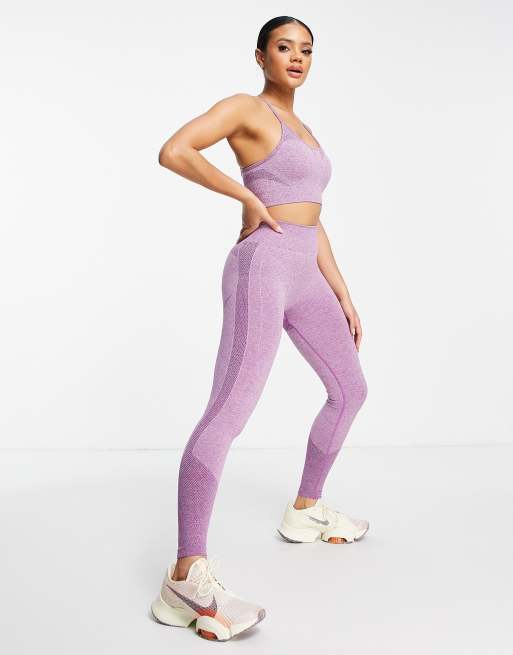 Love & Other Things gym seamless leggings in purple