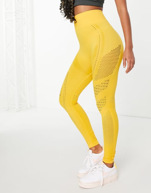 Cheeky Mesh Leggings Yellow – Boldstar Activewear