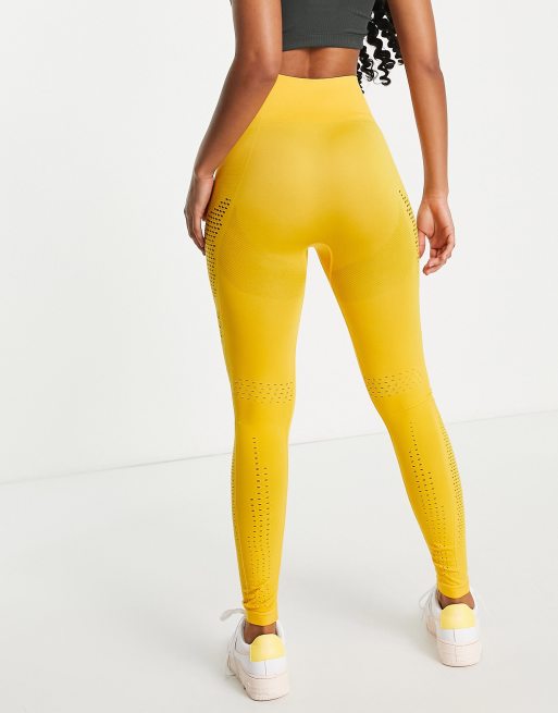 Yellow hot sale workout leggings