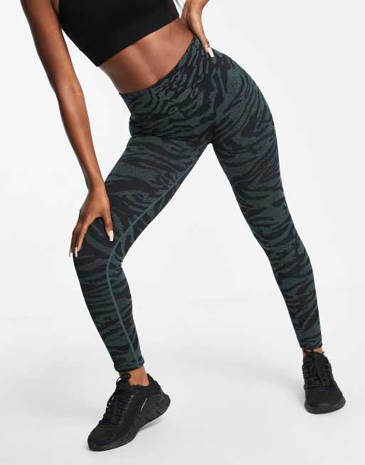 Love & Other Things Gym seamless sculpt high waisted leggings in black 