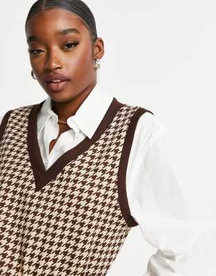dogtooth vest jumper
