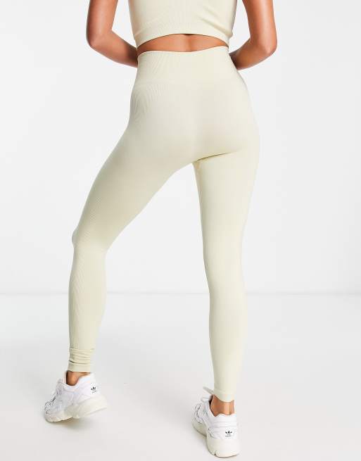 Love & Other Things - Leggings a vita alta color albicocca senza cuciture, 2 di 4