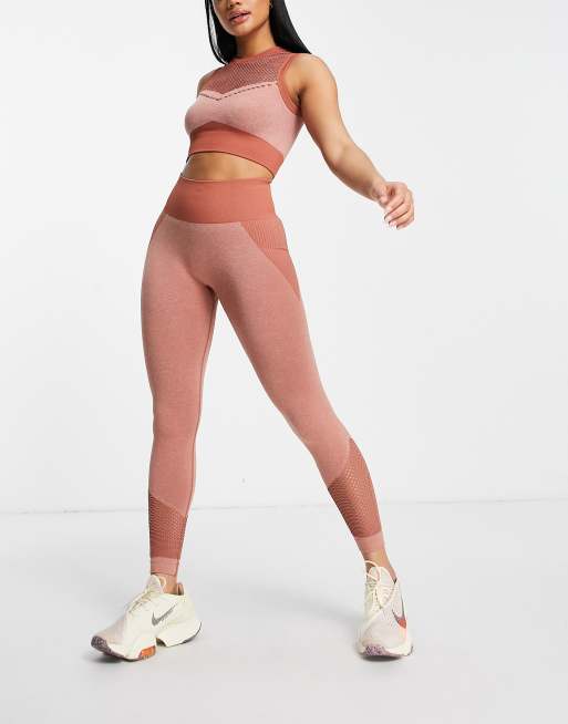 Love & Other Things - Leggings sportivi senza cuciture, colore rosso