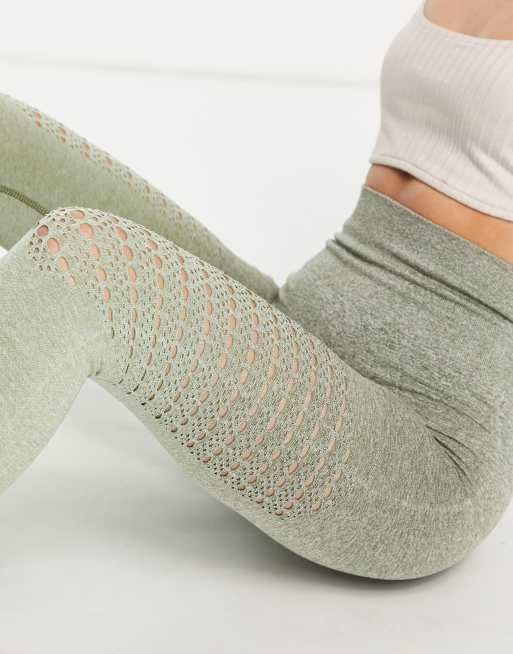 Love & Other Things - Naadloze fitnesslegging in groen, 3 van 4