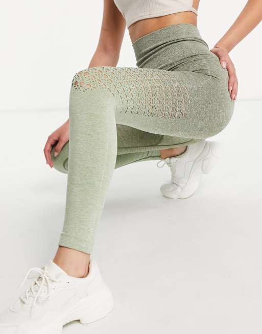 Love & Other Things - Naadloze fitnesslegging in groen, 4 van 4