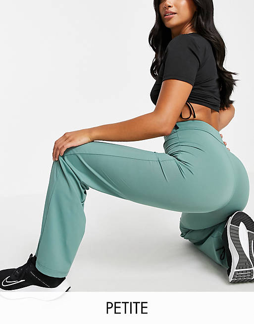 Love & Other Things Petite gym flared trousers in sage green