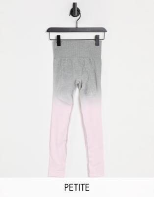 Grey And Pink Ombre Gym Leggings