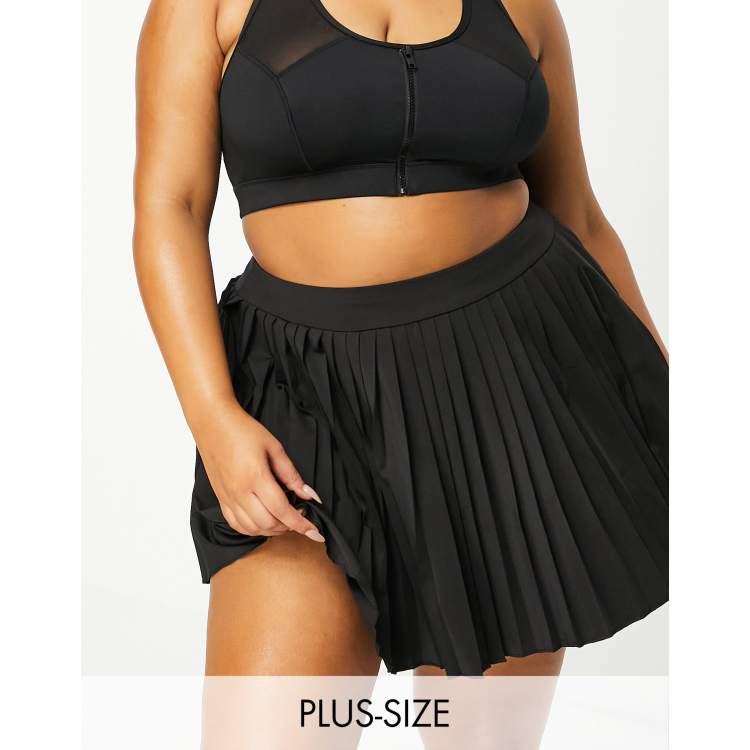 Plus size outlet black tennis skirt