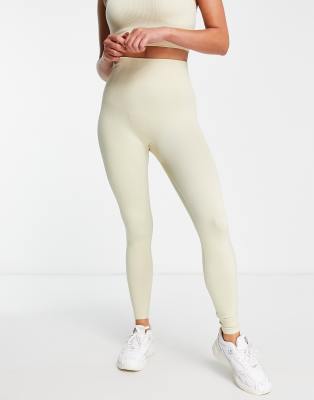 High Waist Seamless Leggings in Beige