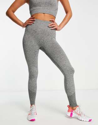Love & Other Things Love & Other things seamless high waisted leggings in grey marl