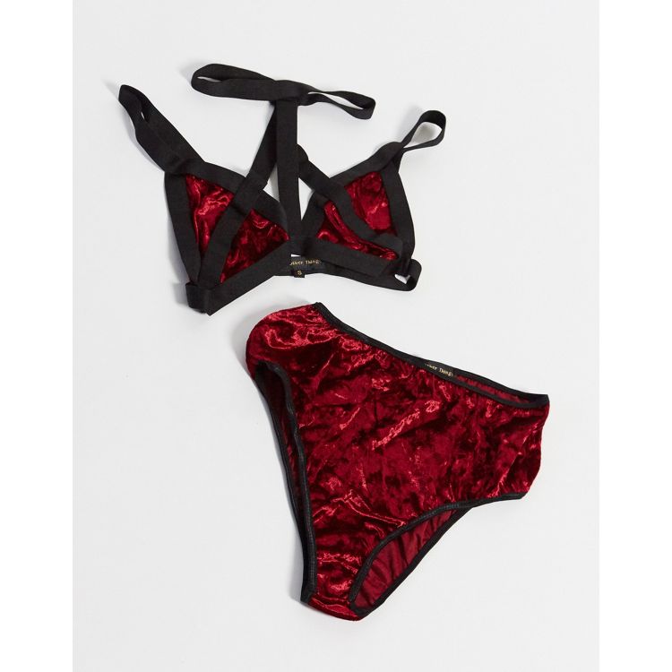 Boudoir Lingerie, Velvet Strappy Panties, Black High Waisted Lingerie Set, Sexy  Underwear, Gift for Her, Custom Lingerie -  Australia
