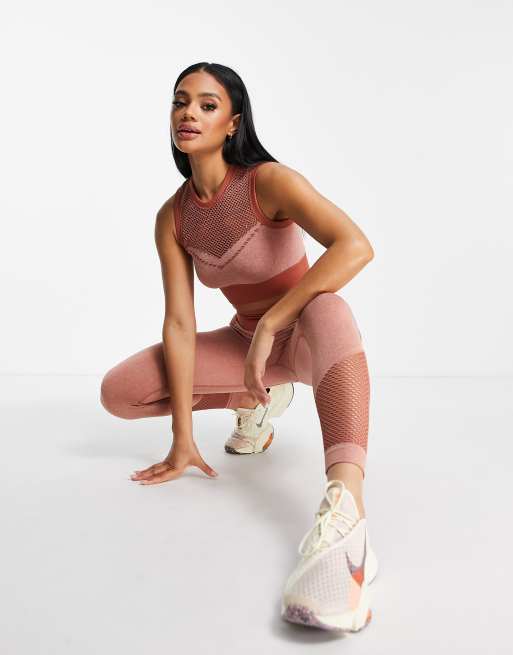 Love & Other Things – Sportowe legginsy bezszwowe w kolorze czerwonym, 4 z 4
