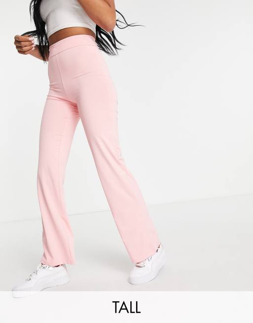 Pink yoga 2025 pants flare