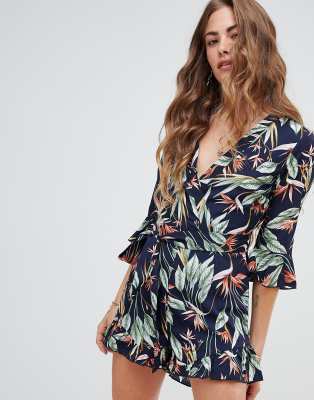 long sleeve playsuit asos