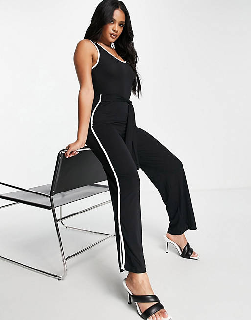 Love & Other Things wide leg jumpsuit in black