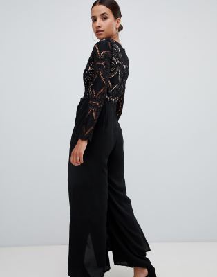 love triangle lace jumpsuit