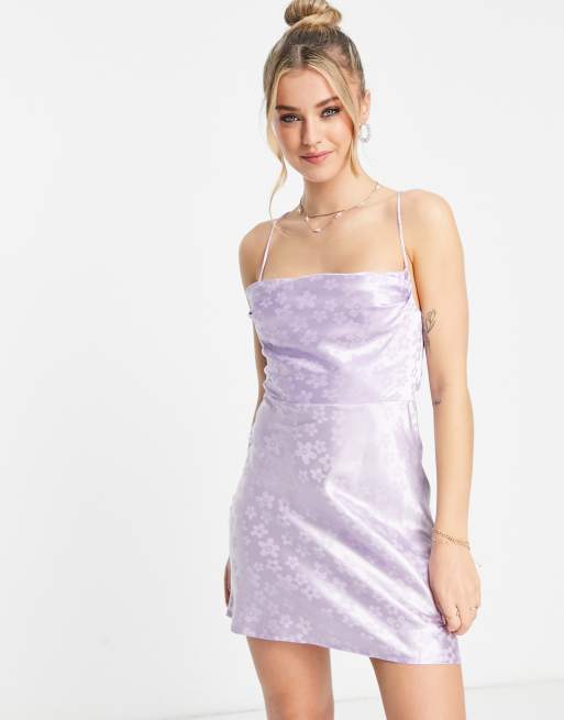 Lilac cowl hotsell neck dress