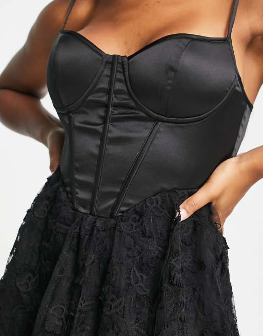 💻 COTTAGECORE DROP  small black intimissimi strapless corset top with –  remass