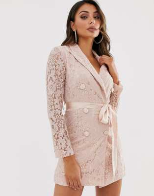 blazer lace dress