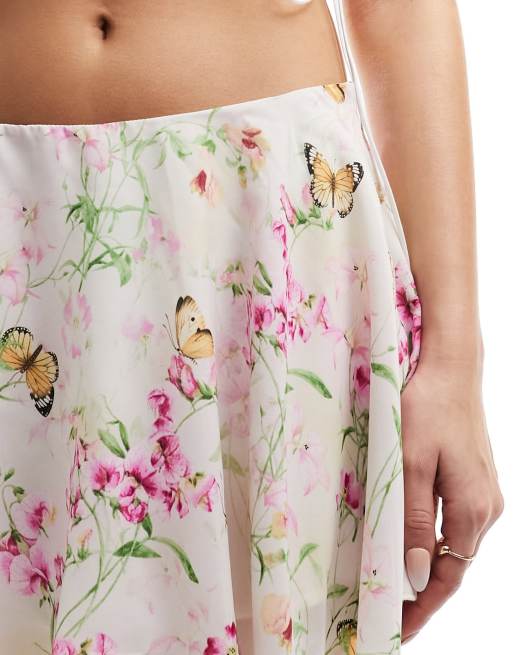 Micro mini floral skirt hotsell