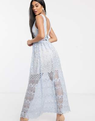 lace overlay midi dress
